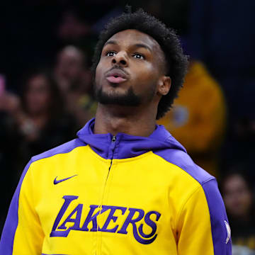 Bronny James is entering his second year with the Los Angeles Lakers