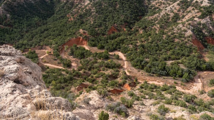 The view of Palo Duro Canyon at MERUS Adventure Park near Claude.