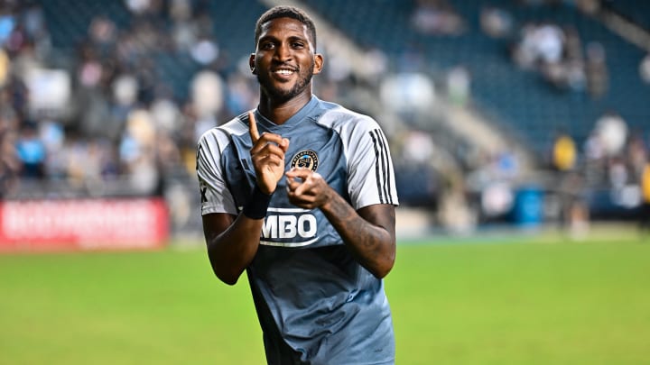 Jul 20, 2024; Philadelphia, Pennsylvania, USA; Philadelphia Union defender Damion Lowe (17) reacts after the game against Nashville SC at Subaru Park. Mandatory Credit: Kyle Ross-USA TODAY Sports