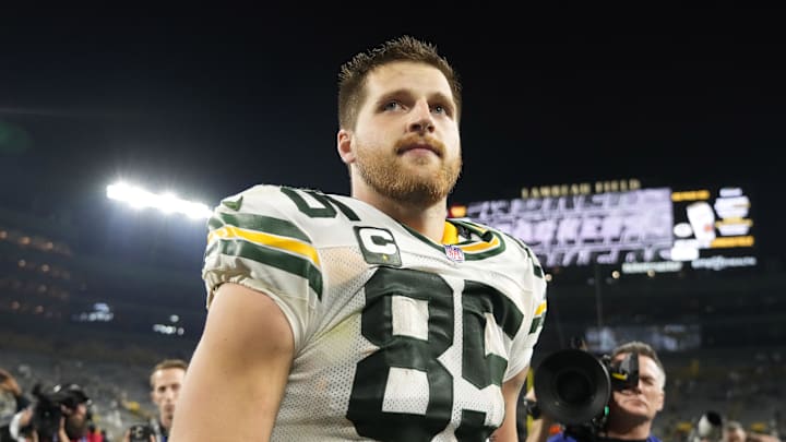 Green Bay Packers tight end Tucker Kraft.