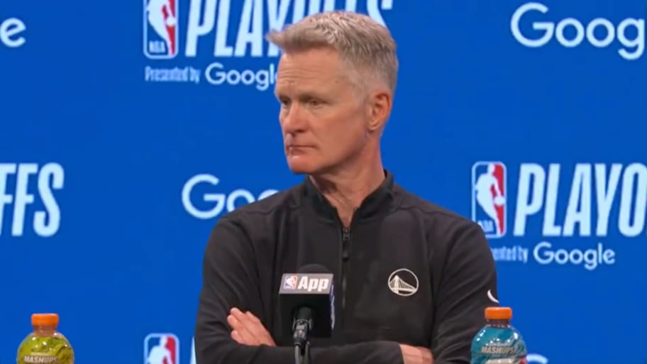 Steve Kerr didn't want to answer this one about Steph Curry.  | @NBA