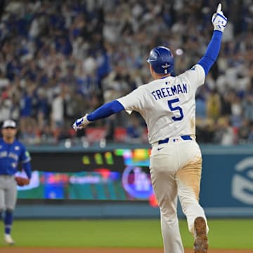 Dodgers first baseman Freddie Freeman hit a walk-off home run in the 18th inning of the World Series Game 3.