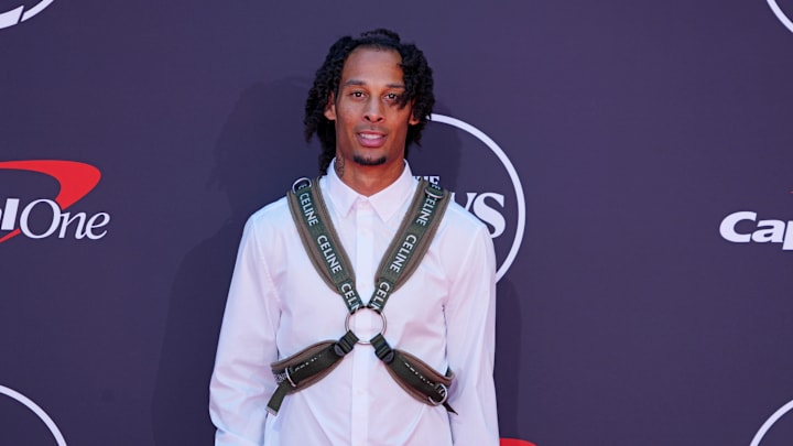 Jul 16, 2025; Los Angeles, CA, USA; Robbie Chosen Anderson on the red carpet before the ESPYS at The Dolby Theatre. Mandatory Credit: Kirby Lee-Imagn Images