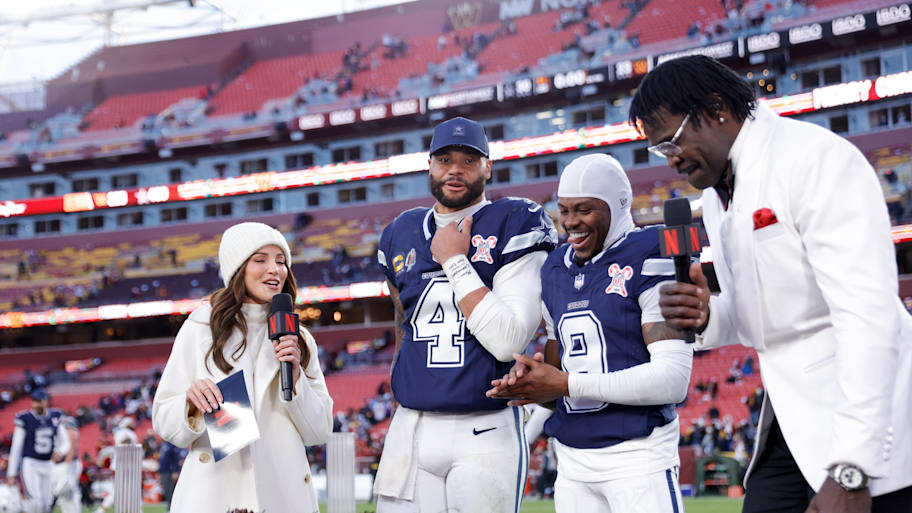 Kay Adams and Michael Irvin