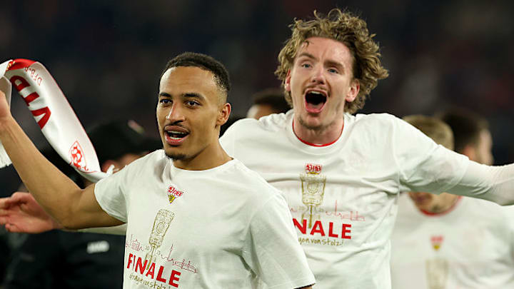 Auch in der kommenden Saison wohl zusammen beim VfB: Jamie Leweling und Nick Woltemade