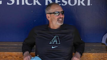 Mar 11, 2024; Salt River Pima-Maricopa, Arizona, USA; Arizona Diamondbacks manager Torey Lovullo (17) before a game against the Oakland Athletics at Salt River Fields at Talking Stick. Mandatory Credit: Rick Scuteri-Imagn Images