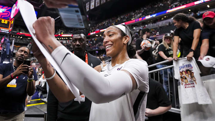 South Carolina basketball legend A'ja Wilson has become the WNBA's all-time single-season rebounder