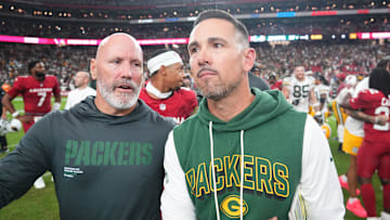 Oct 19, 2025; Glendale, Arizona, USA; Green Bay Packers head coach Matt LaFleur leaves the field after the game against the Arizona Cardinals at State Farm Stadium. Mandatory Credit: Joe Camporeale-Imagn Images