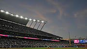 Jun 27, 2025; Kansas City, Missouri, USA; Kansas City Royals relief pitcher Steven Cruz (64) throws a pitch in the fifth inning against the Los Angeles Dodgers at Kauffman Stadium. Mandatory Credit: Peter Aiken-Imagn Images