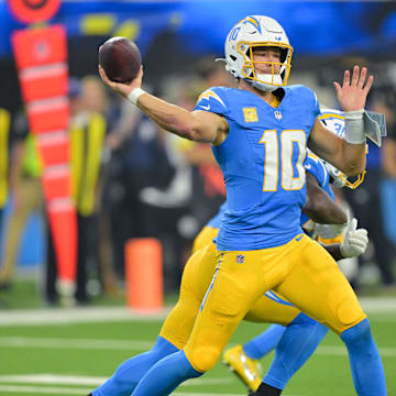 Justin Herbert and the Chargers head to Jacksonville in Week 11.