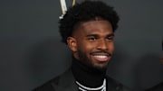 Feb 6, 2025; New Orleans, LA, USA;  Shedeur Sanders on the red carpet before Super Bowl LIX NFL Honors at Saenger Theatre
