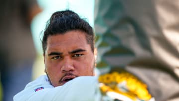 Brandon Pili, now with the Seattle Seahawks