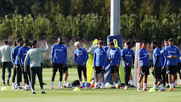 Chelsea FC Training Session And Press Conference - UEFA Champions League 2025/26 League Phase MD2