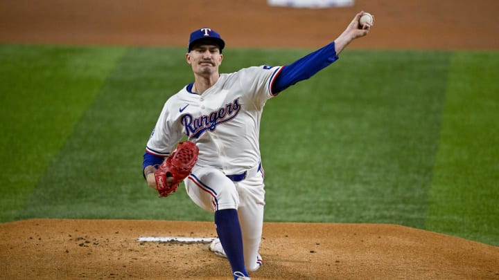 Texas Rangers starting pitcher Andrew Heaney.