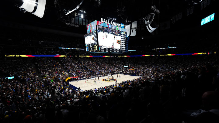 May 19, 2024; Denver, Colorado, USA; General wide view during game seven between the Minnesota Timberwolves against the Denver Nuggets of the second round for the 2024 NBA playoffs at Ball Arena. Mandatory Credit: Ron Chenoy-USA TODAY Sports