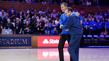 Jon Scheyer, Mike Krzyzewski, UCF v Duke