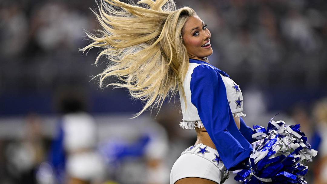 The Dallas Cowboys cheerleaders perform during a game between the Dallas Cowboys and the Arizona Cardinals The Dallas Cowboys cheerleaders perform during a game between the Dallas Cowboys and the Arizona Cardinals