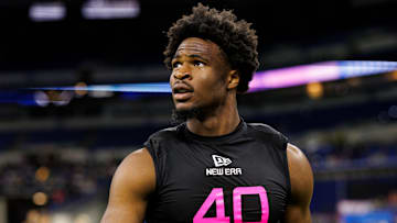 Nick Emmanwori at the 2025 NFL Scouting Combine