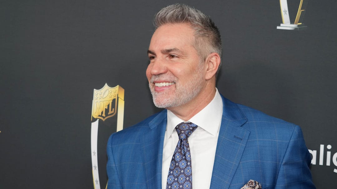 Feb 6, 2025; New Orleans, LA, USA; Kurt Warner on the red carpet before Super Bowl LIX NFL Honors at Saenger Theatre. Mandatory Credit: Kirby Lee-Imagn Images