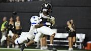 Georgia State Panthers cornerback Bernard Causey III (28) makes a tackle against Vanderbilt.
