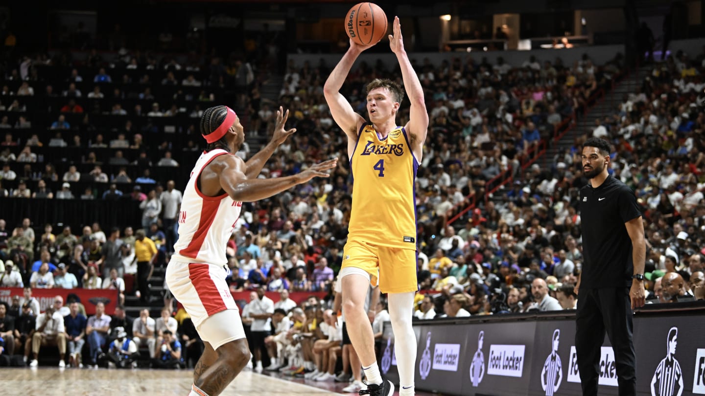 Lakers rookie Dalton Knecht silencing NBA Draft skeptics early at Summer League