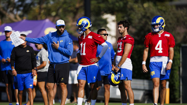 Los Angeles Rams Training Camp, Jimmy Garoppolo, Stetson Bennett, Dresser Winn
