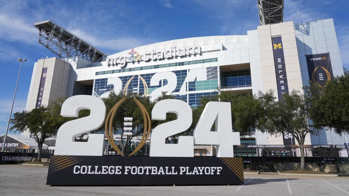 Jan 6, 2024; Houston, TX, USA; A general view of NRG stadium ahead of the College Football Playoff