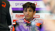 Apr 14, 2024; Austin, TX, USA; Jorge Martin (89) of Spain and Prima Pramac Racing before the MotoGP Grand Prix of The Americas at Circuit of The Americas. Mandatory Credit: Jerome Miron-Imagn Images