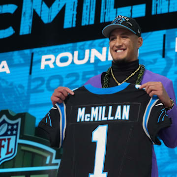 Carolina Panthers wide receiver Tetairoa McMillan has signed with Jordan Brand.