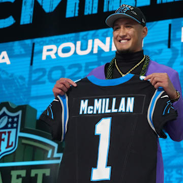 Panthers WR Tetairoa McMillan will be one of the first rookies selected in 2025 fantasy football redraft and dynasty leagues.