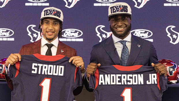 Houston Texans quarterback C.J. Stroud and second overall pick in the 2023 NFL draft and Texans linebacker Will Anderson Jr. 