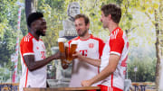 Thomas Mueller, Alphonso Davies, Harry Kane