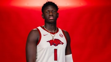 Arkansas Razorbacks recruit Arafan Diane on unofficial visit to Fayetteville.