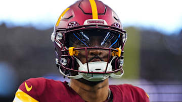 Washington Commanders quarterback Jayden Daniels