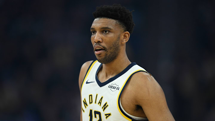 Indiana Pacers center Tony Bradley (13) during a game against the Golden State Warriors.