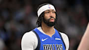 Mar 31, 2025; Dallas, Texas, USA; Dallas Mavericks forward Anthony Davis (3) during the game between the Dallas Mavericks and the Brooklyn Nets at the American Airlines Center. Mandatory Credit: Jerome Miron-Imagn Images