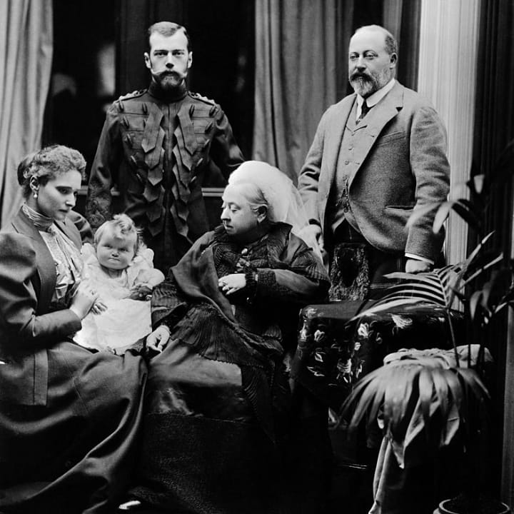 The Czar and Czarina of Russia visit Queen Victoria at Balmoral. 