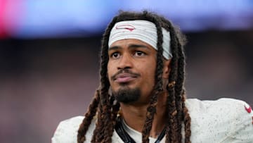 Sep 25, 2025; Glendale, Arizona, USA; Arizona Cardinals wide receiver Xavier Weaver (89) looks on before the game against the Seattle Seahawks at State Farm Stadium. Mandatory Credit: Joe Camporeale-Imagn Images