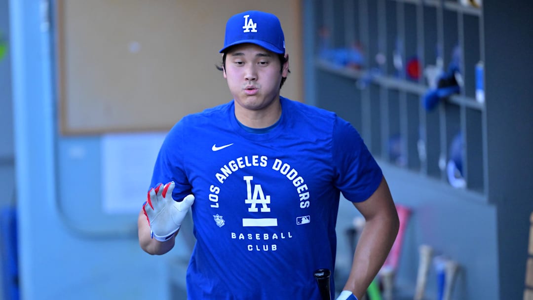 Los Angeles Dodgers two-way player Shohei Ohtani (17) at Dodger Stadium. Mandatory Credit: Jayne Kamin-Oncea-Imagn Images