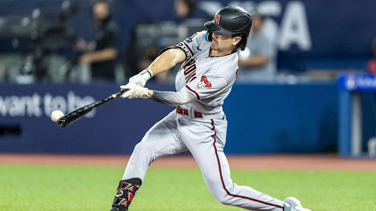 Arizona Diamondbacks left fielder Corbin Carroll (7) 