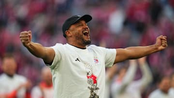 Vincent Kompany était très expressif au moment de célébrer le 34ème titre de champion d'Allemagne du Bayern Munich. 