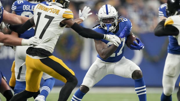 Sermon then spent all of the 2022 season with the Philadelphia Eagles, where he appeared in two games before getting released during the 2023 regular season in mid-September. He then signed with the Indianapolis Colts, serving as Jonathan Taylor's backup and appearing in 14 games for the team during the 2023 season. He would also spend the 2024 season with the Colts before becoming a free agent at the end of the season.