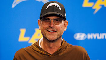 Los Angeles Chargers head coach Jim Harbaugh