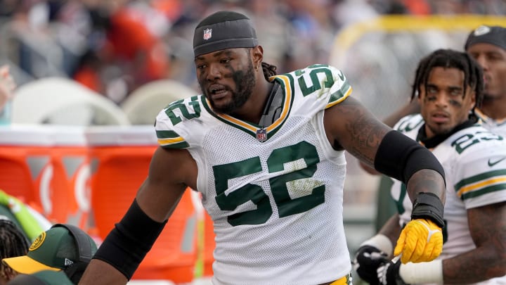 Green Bay Packers linebacker Rashan Gary (52) is shown during the fourth quarter of their regular season opening game Sunday, September 10, 2023 at Soldier Field in Chicago, Ill. The Green Bay Packers beat the Chicago Bears 38-20.Mark Hoffman/Milwaukee Journal Sentinel