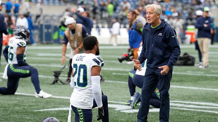 Pete Carroll with the Seattle Seahawks