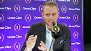 ESPN college football analyst Greg McElroy picked the winner of the Week 14 SEC showdown between the LSU Tigers and the Oklahoma Sooners.