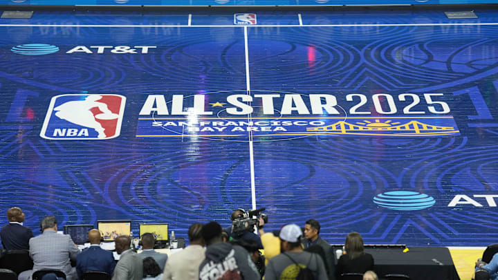 The 2025 NBA All-Star logo. The 2025 NBA All-Star logo.