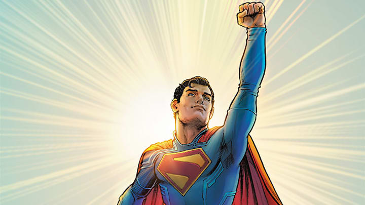 Supergirl #1’s Superman Movie Variant Cover by Nicola Scott & Annette Kwok, publishing on May 14. Image courtesy DC Comics