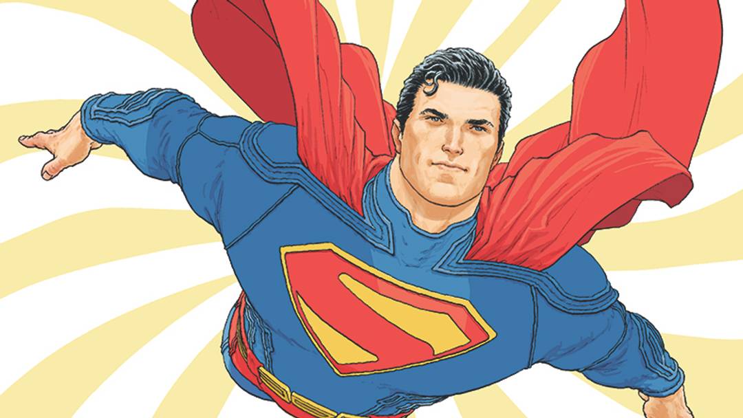 Justice League Unlimited #9’s Superman Movie Variant Cover by Frank Quitely, publishing on July 23. Image courtesy DC Comics