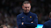 Nov 17, 2025; Denver, Colorado, USA; Denver Nuggets Head Coach David Adelman during the second quarter against the Chicago Bulls at Ball Arena. Mandatory Credit: Ron Chenoy-Imagn Images